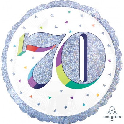 S55 18" Here's To Your Birthday 70 Standard HoloGraphic HX®